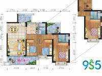 滨江海岸 三室两厅一厨两卫